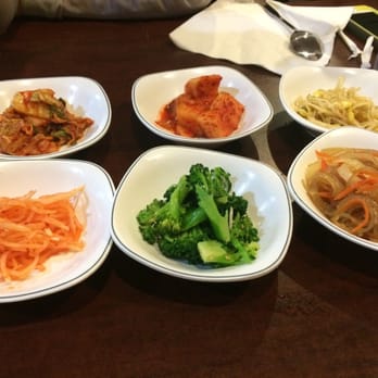 Dong A Korean Restaurant - Close up of the side dishes - Korean Near Me - Moore, Oklahoma Dong A Korean Restaurant - Close up of the side dishes - Korean Near Me - Moore, Oklahoma
