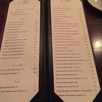 Mio Nonno - Drink list - Italian Near Me - Allen, Texas