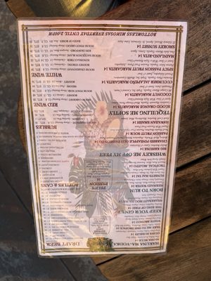 Menu photo 7 Sunsets Bar Capistrano Beach, CA