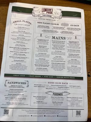 Menu photo 2 London's Pride by Fullers London, XGL Menu photo 2 London's Pride by Fullers London, XGL
