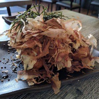 Nishikawa Ramen - Takoyaki with katsuo overload - Ramen Near Me - Phoenix, Arizona Nishikawa Ramen - Takoyaki with katsuo overload - Ramen Near Me - Phoenix, Arizona