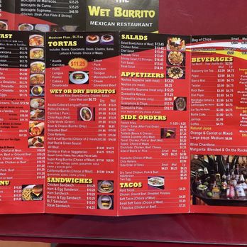 The Wet Burrito - Menu - Mexican Near Me - Brea, California The Wet Burrito - Menu - Mexican Near Me - Brea, California