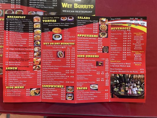 Menu photo 1 The Wet Burrito Brea, CA Menu photo 1 The Wet Burrito Brea, CA