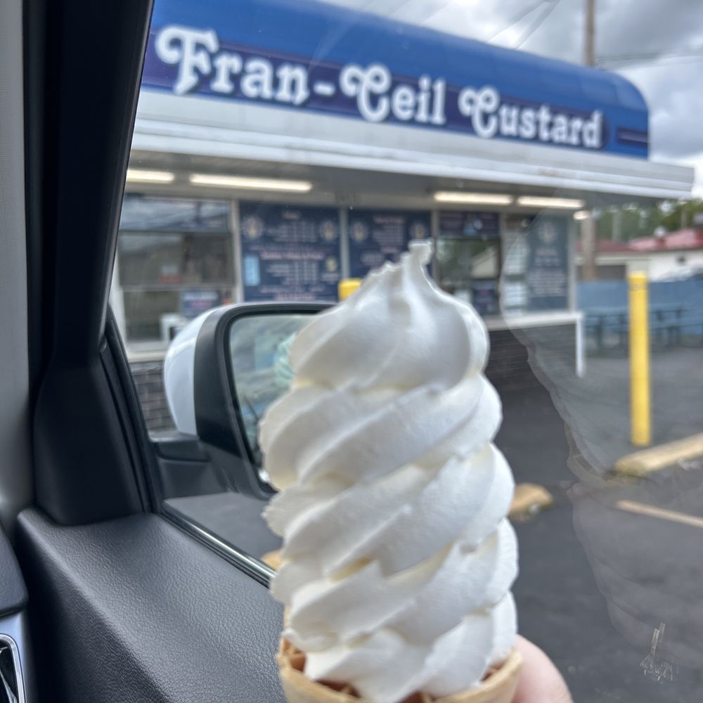 a hand holding an ice cream cone