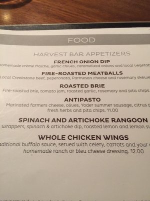 Menu photo 1 Harvest Kitchen and Bar Wichita, KS Menu photo 1 Harvest Kitchen and Bar Wichita, KS