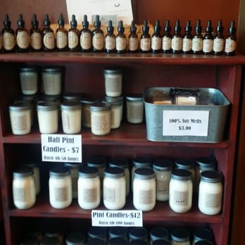 Casa Latte - a display of candles and jars - Sandwiches Near Me - Hermantown, Minnesota