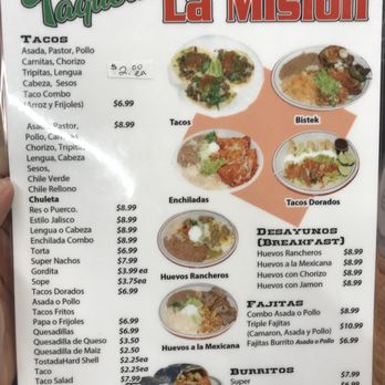 Taqueria La Mision - Menu - Mexican Near Me - Lompoc, California