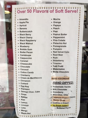Menu photo 6 Old Benson Ice Cream Shop Benson, AZ