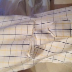 Pentagon Row Cleaners - Huge rip that I allegedly "made, "according to the rude staff member