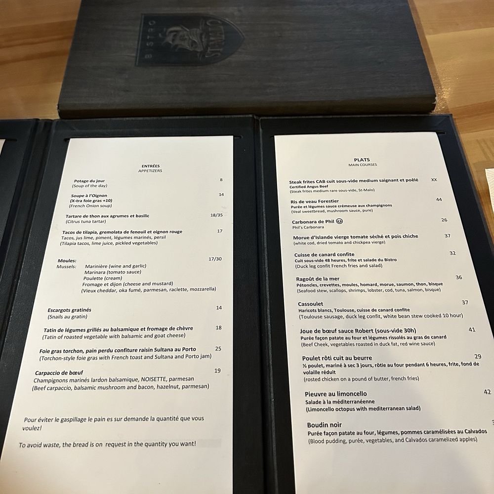 Bistro St-Malo - Menu - Bistros Near Me - Quebec City, Quebec Bistro St-Malo - Menu - Bistros Near Me - Quebec City, Quebec