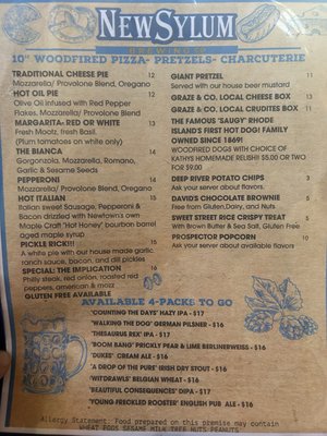 Menu photo 2 NewSylum Brewing Newtown, CT Menu photo 2 NewSylum Brewing Newtown, CT