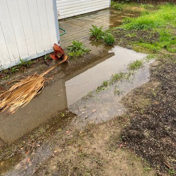 Titan Property Management - Flooding in back yard - Property Management Near Me - Roseville, California