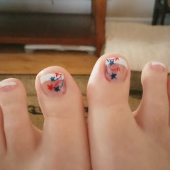 Candy Nails - My 4th of July pedicure. - Nail Salons Near Me - Las Vegas, Nevada