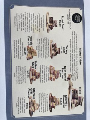 Menu photo 6 United Coffee Club Oldsmar, FL