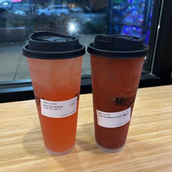 Mustache Milk Tea - Rose Osmanthus Oolong and Very Strawberry Jasmine Green Tea - Bubble Tea Near Me - Shoreline, Washington Mustache Milk Tea - Rose Osmanthus Oolong and Very Strawberry Jasmine Green Tea - Bubble Tea Near Me - Shoreline, Washington