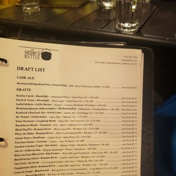 The Monk's Kettle - Draft Menu - Bars Near Me - Oakland, California The Monk's Kettle - Draft Menu - Bars Near Me - Oakland, California