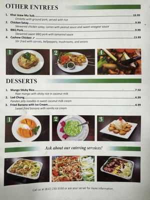 Menu photo 5 Aim Thai Restaurant Houston, TX
