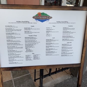 Countryside Cafe - Menu 6/21/22 - Breakfast & Brunch Near Me - Keaau, Hawaii