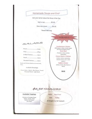 Menu photo 3 Spruce Creek Tavern Spruce Creek, PA