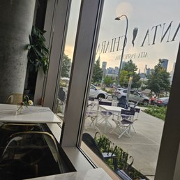 Opted to sit inside to be tempted by the aromas.