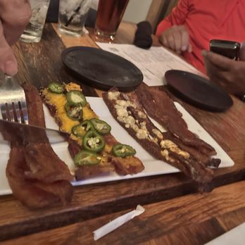 Bacon, Bourbon & Beer - Bacon sampler appetizer - Cocktail Bars Near Me - Morgantown, West Virginia