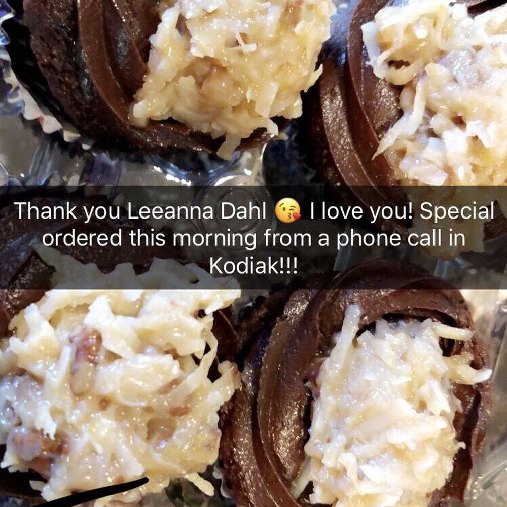 German chocolate cupcakes