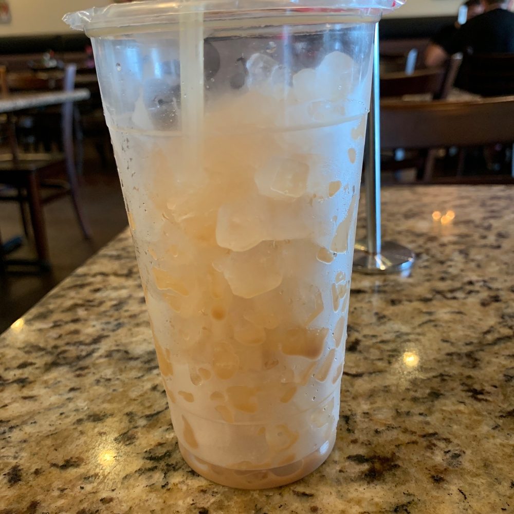 Ridiculous amount of ice in their iced Vietnamese coffee ( $3.50). Really should call it as ice with Vietnamese coffee.... Ridiculous amount of ice in their iced Vietnamese coffee ( $3.50). Really should call it as ice with Vietnamese coffee....