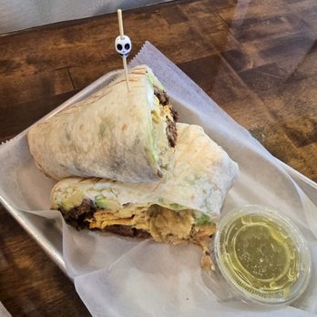 Cafe Urbano - Chilaquiles burrito with chorizo - Cafes Near Me - Chicago, Illinois