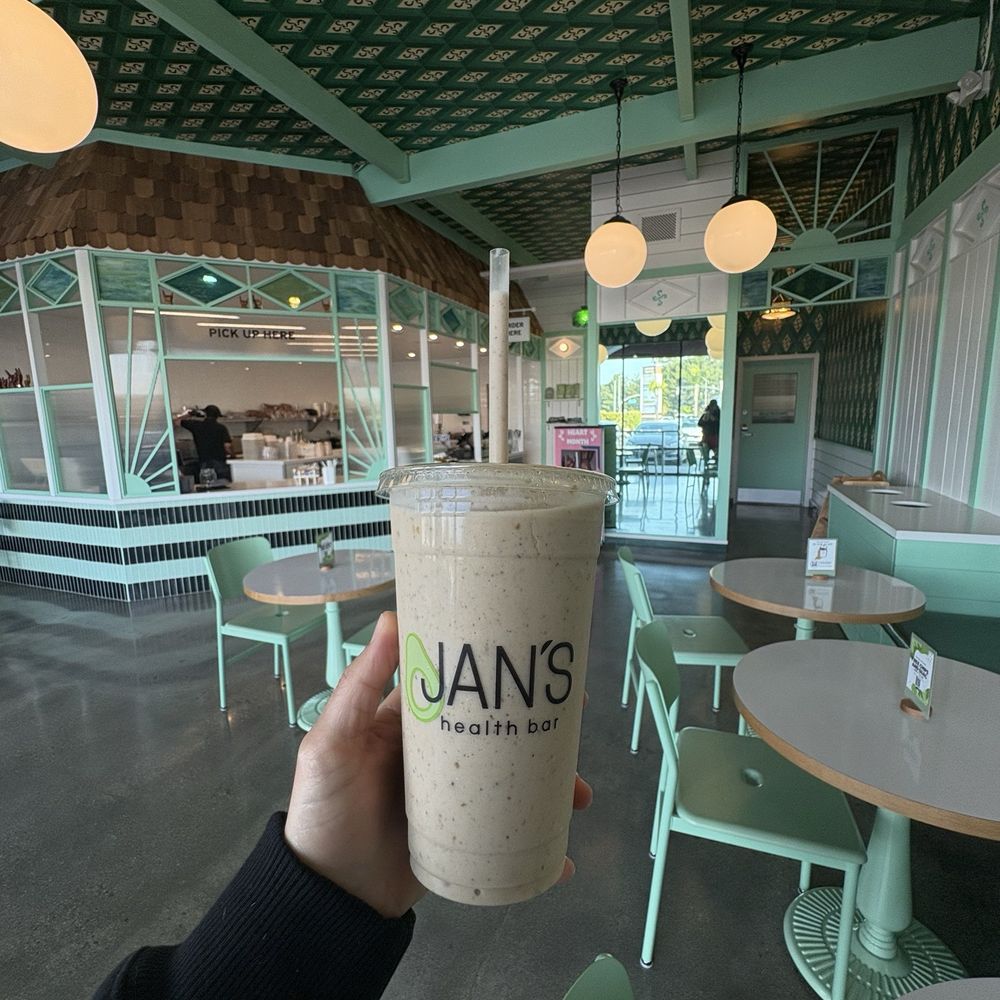 Jan's Health Bar - Yummmmm and how cute is this interior ! @yassiG - Juice Bars & Smoothies Near Me - Long Beach, California Jan's Health Bar - Yummmmm and how cute is this interior ! @yassiG - Juice Bars & Smoothies Near Me - Long Beach, California