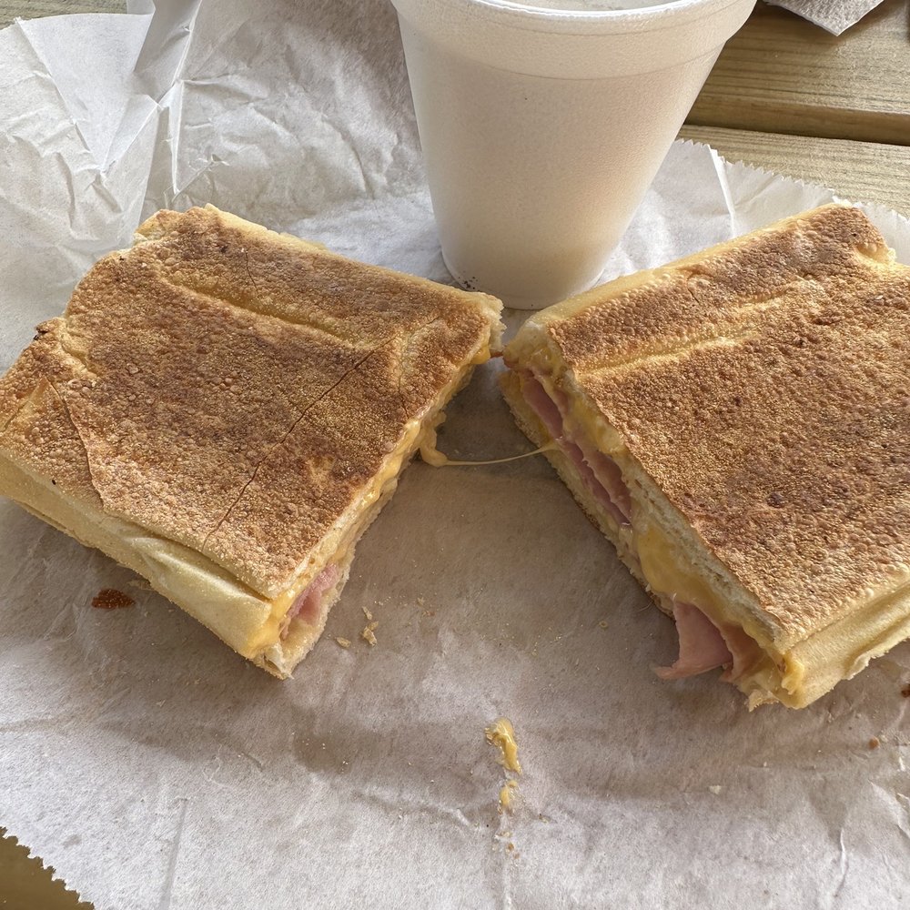 El Timón Panadería - Ham,cheese and egg sandwich with cafe de leche. - Sandwiches Near Me - Fajardo, Puerto Rico El Timón Panadería - Ham,cheese and egg sandwich with cafe de leche. - Sandwiches Near Me - Fajardo, Puerto Rico