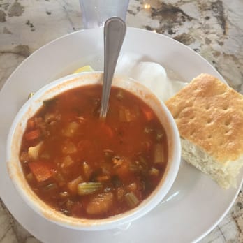 Cafe Dantorels - Red clam chowder. Didn't really hit the spot. - Cafes Near Me - Sacramento, California