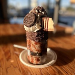 The Crazy Mason Milkshake Bar - See the cheesecake on top?