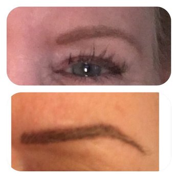 Oc Brow Game - The top is what I asked for and the bottom is what I got. - Permanent Makeup Near Me - Mission Viejo, California