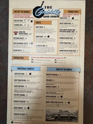 Menu photo 1 The Griddle Winnemucca, NV Menu photo 1 The Griddle Winnemucca, NV