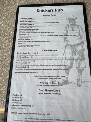 Menu photo 2 Knickers Restaurant & Pub Manistee, MI