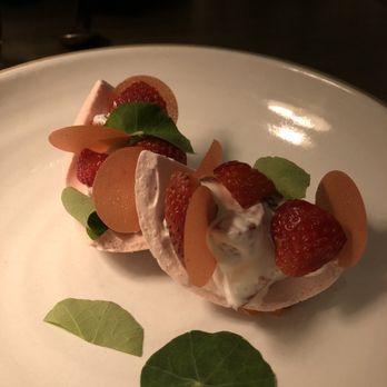 Electric Lemon - Strawberry & cream dessert - New American Near Me - New York, New York Electric Lemon - Strawberry & cream dessert - New American Near Me - New York, New York