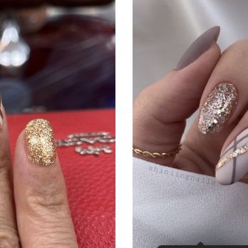 USA Nails and Spa - Left is what they gave me and right is what I asked for - Nail Salons Near Me - Oxnard, California