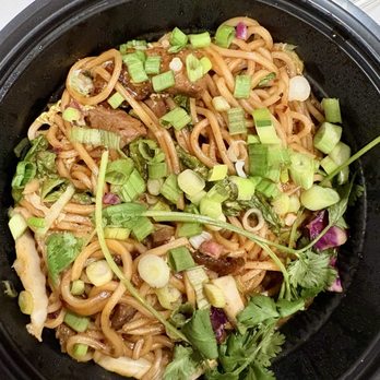 Noodles and Company - Spicy Korean Steak Noodles. Moderately spicy but a little sweet, too. Good flavor. - Noodles Near Me - Carlsbad, California Noodles and Company - Spicy Korean Steak Noodles. Moderately spicy but a little sweet, too. Good flavor. - Noodles Near Me - Carlsbad, California