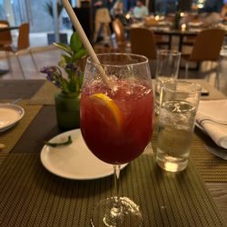 New York Steakhouse - Glass of Sangria.