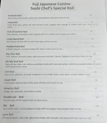 Menu photo 4 Fuji Japanese Restaurant Haddonfield, NJ Menu photo 4 Fuji Japanese Restaurant Haddonfield, NJ