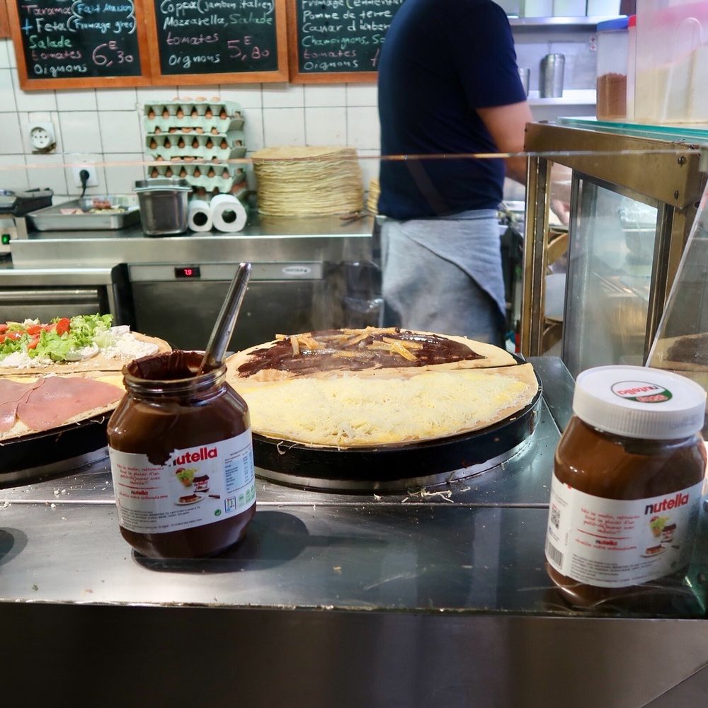 Au P'tit Grec - Our order. So much cheese! - Creperies Near Me - Paris, 75 Au P'tit Grec - Our order. So much cheese! - Creperies Near Me - Paris, 75