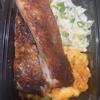 Angel’s Kitchen - Bbq plates: Ribs, potato salad, baked Mac n cheese - Caterers Near Me