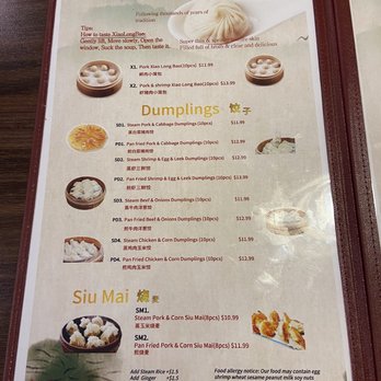 1st Dumpling N Noodle - Menu page 2 Dumplings Siu Mai - Noodles Near Me - Montclair, California
