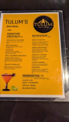 Menu photo 4 Tulum Bar & Grill Winston-Salem, NC