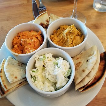 The Heritage Table - Dipping Trio, pimento cheese, hummus and feta - American Near Me - Frisco, Texas The Heritage Table - Dipping Trio, pimento cheese, hummus and feta - American Near Me - Frisco, Texas