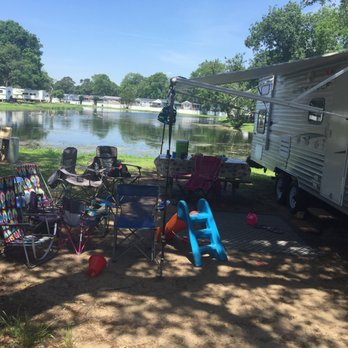 Lakewood Camping Resort - The ducks, swans, abs geese were super cool to look at by the lake! We had the lake in the back with the ocean a few hundred feet away. - Water Parks Near Me - Myrtle Beach, South Carolina