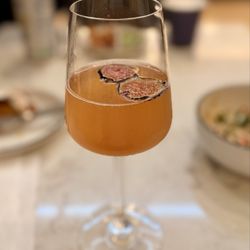 Fig spritz at champagne lounge