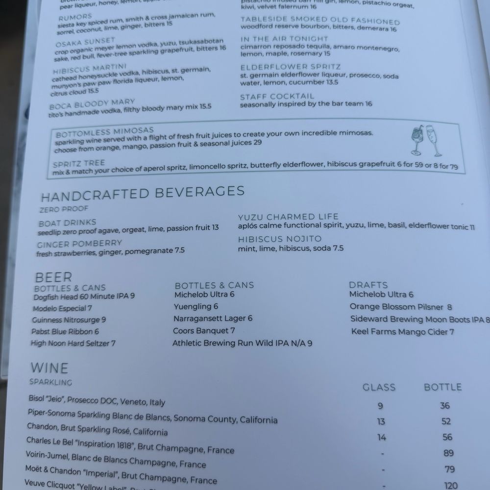 Boca - Cocktail menu - New American Near Me - Lake Mary, Florida Boca - Cocktail menu - New American Near Me - Lake Mary, Florida