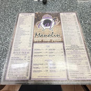 Café Manolín - Menu - Caribbean Near Me - San Juan, Puerto Rico Café Manolín - Menu - Caribbean Near Me - San Juan, Puerto Rico