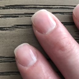 This was done 3 hours ago. The nail polish is already peeling...